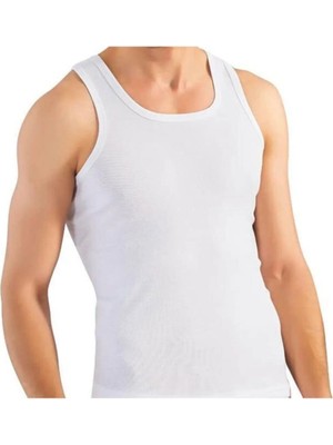 Tutku %100 Pamuklu Beyaz Erkek Atlet 6'lı Paket Rahat Kesim ve Nefes Alabilir Özellik