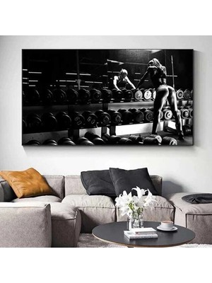 Şehzat Ev Dekorasyon sexy Gym Dekoratif Kanvas Tablo