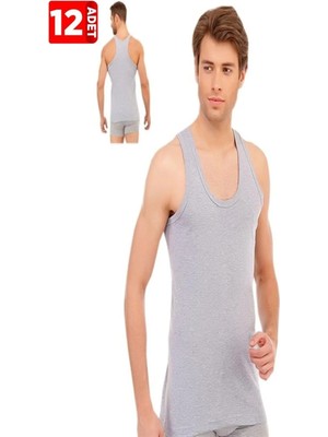 Tutku Erkek  Sporcu Rambo Atlet Gri 12'li Paket %100 Pamuk