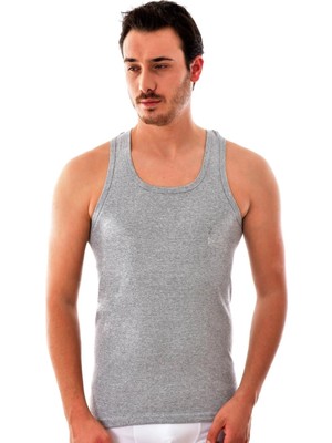 Tutku ? Erkek Gri Sporcu Rambo Pamuklu Atlet 6'lı Paket 0118