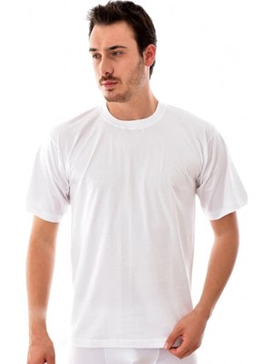 Tutku 0105 Sıfır Yaka Yarım Kol Fanila Tshirt 3 Lü Paket