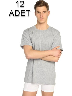 Seher Yıldızı Erkek Penye Sıfır Yaka Atlet 12'li