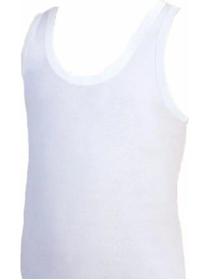 Şahinler 6 Lı Paket Erkek Çocuk Ribana Atlet Beyaz E020