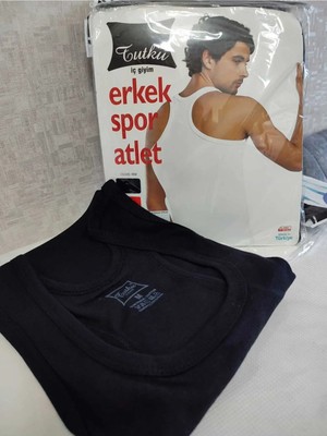 Tutku Erkek Ribana Pamuklu Spor Atlet Yazlık Kullanım için Esnek ve Rahat Tasarım
