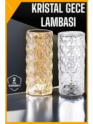 Esplendor Gece Lambası Kristal Lamba Dokunmatik Şarjlı Hediyelik