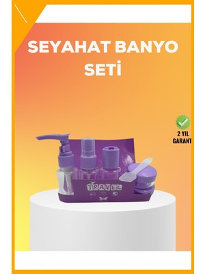 Esplendor Seyahat Bakım Seti 5 Parça Sızdırmaz Şeffaf Kapaklı 30ML