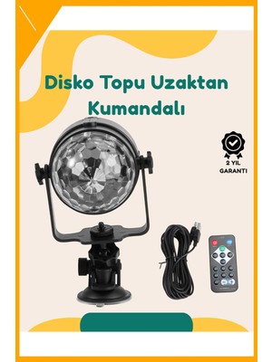 Esplendor Müzik Ritmine Uyumlu 7 Modlu Renkli Disko Topu Işığı