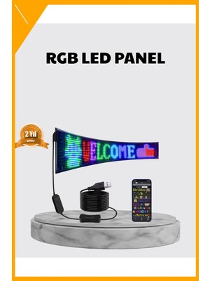 Esplendor Rgb LED Panel – Çok Renkli, Kumandalı, USB Bağlantılı Yazı ve Gıf Gösterimli Akıllı Lamba