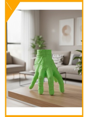Esplendor 3D Yeşil El Dekoratif Heykel 27X22 cm Büyük Boy Modern Tasarım