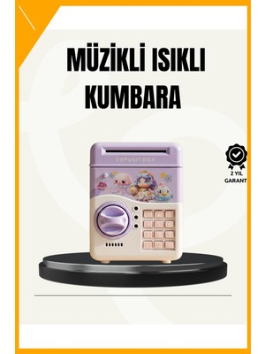 Esplendor Elektronik Şifreli Atm Görünümlü Çocuk Kumbarası Mor