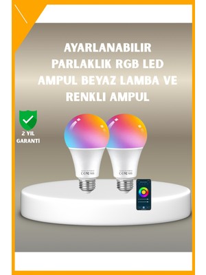 Esplendor Akıllı 9W Rgbw LED Ampul, Tasaruflu Romantik Işıklı