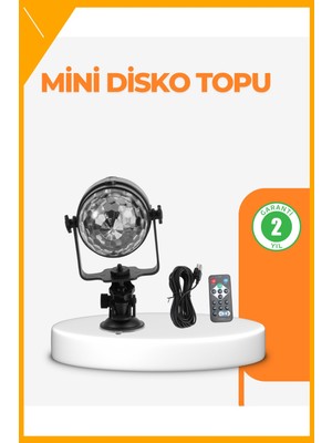 Esplendor 3 Renk 7 Mod Döner Disko Topu Işık