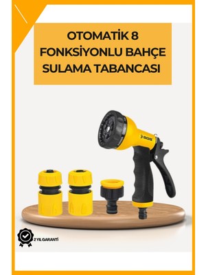 Esplendor 8 Modlu Bahçe Sulama Tabancası Seti Bitki Çiçek Araç Temizleme