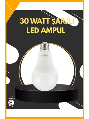 Esplendor Acil Durumlar Için Şarjlı LED Ampul 6400K Soğuk Beyaz 30 Watt