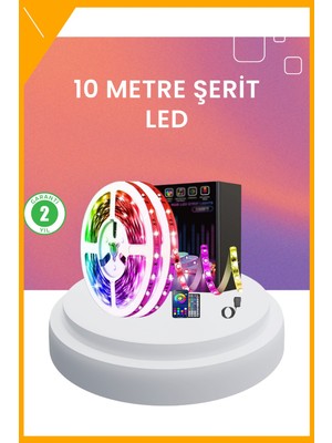 Esplendor 10 Metre Telefon Kontrollü Smart Şerit LED USB Rgb Kumandalı