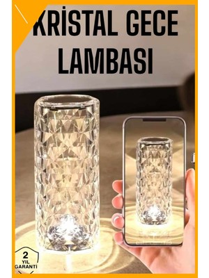 Esplendor Kristal Dokunmatik ve Kumandalı Masa ve Gece Lambası