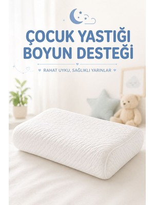 EpiRelax Omurga Destekli Çocuk Yastığı – Boyun Destekli Visco Ortopedik Uyku Yastığı