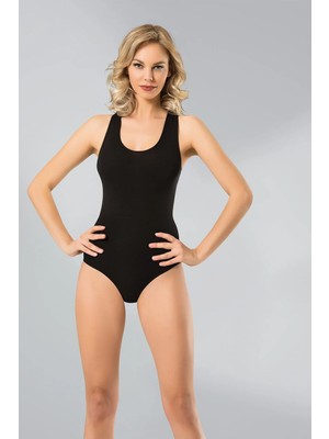 Namaldı Kadın Geniş Askılı Rambo Body Atlet Çıtçıtlı Elastan Kumaş