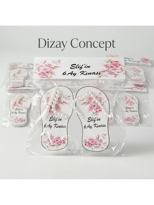 Dizay Concept Renkli Lastik Toka Detaylı 30 Adet Doğum Günü Hediyeliği