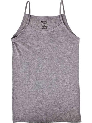 Tutku Kadın Gri Ip Askılı Pamuk Atlet 3 Adet