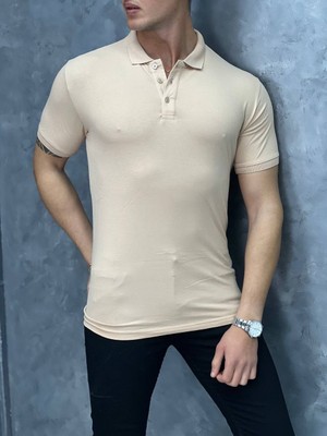 Modefendicom Slim Fit Polo Yaka Pamuklu Tshırt