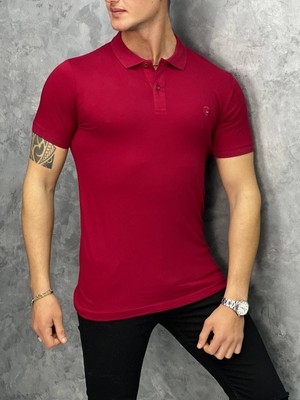 Modefendicom Slim Fit Polo Yaka Pamuklu Tshırt