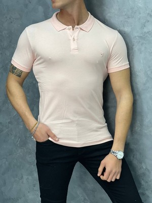 Modefendicom Slim Fit Polo Yaka Pamuklu Tshırt
