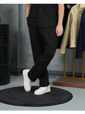 Modefendicom Örgülü Model Baggy Kesim Jogger Ipli Pantolon