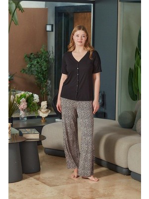 Cossy By Aqua Kadın Siyah Pijama Takımı 26683
