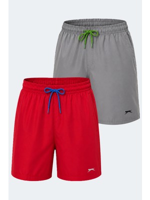 Slazenger Reno 2 Li Set Erkek Cepli Deniz Şortu  Şort
