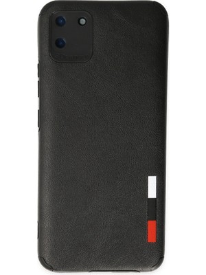Eco Realme C11 Kılıf Loop Deri Silikon - Siyah