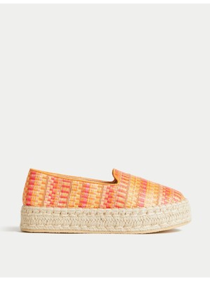 Marks & Spencer Hasır Detaylı Desenli Espadril