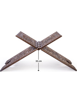 Akıncı Tekstil Ahşap Rahle - Oyma Desen - 90 cm