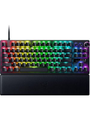 Razer Huntsman V3 Pro Tenkeyless 8khz - Tkl Pc Oyun Klavyesi - 8khz Hyperpolling - Analog Optik Anahtarlar - Tetikleme Aralığı 0,1-4,0 mm - Snap Tap - Hızlı Tetikleyici - Qwerty Abd Düzeni | Siyah