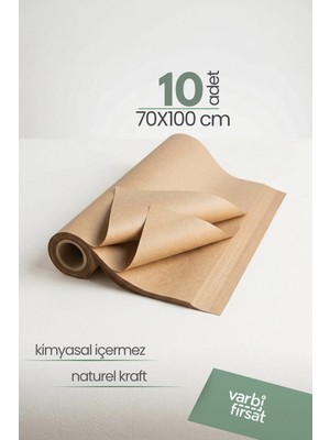 VarBiFırsat 10 Adet 70X100 cm Kraft Ambalaj Kağıdı | Paketleme, Çeyiz, Hediye ve Koli Paketleme