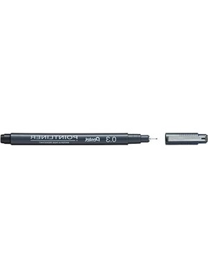 Die Grup Suya Dayanıklı 0.3 mm Fineliner Kalem, Siyah