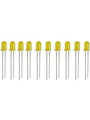 Die Grup 10 Adet 5 mm Sarı LED Işık, Enerji Verimliliği ile