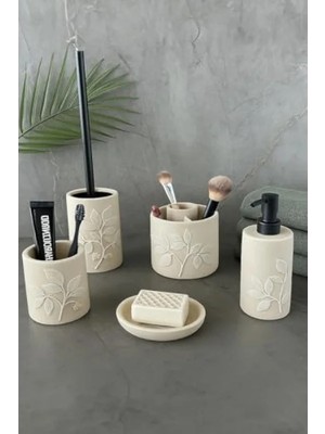 Die Grup 5 Parça Modern Banyo Seti - Poliresin Malzeme