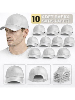 Moda Nokta Basic Şapka - Pembe %100 Pamuk Gabardin Unisex Model 10 Adet