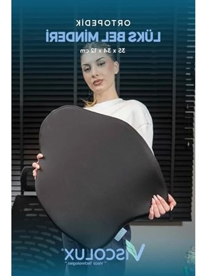 Die Grup Premium Visco Bel Destek Yastığı, Ofis Kullanımı Için 54X42X9 cm