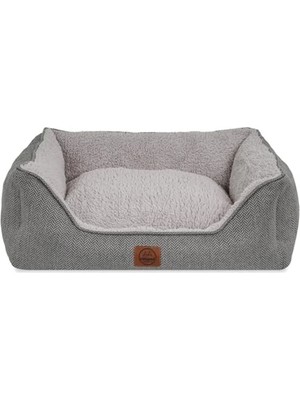 Die Grup 40X55X18 cm Boyutunda Yıkanabilir Kedi ve Köpek Yatağı, Gri