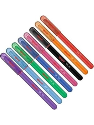 Die Grup 8 Renkli Jel Roller Kalem Seti, 0.7 mm Ince Uç Özelliği