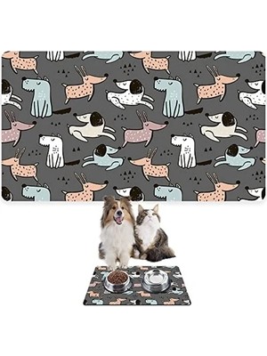Die Grup Emici Su Geçirmez Paspas, 50X35 cm Gri Renk, Kedi ve Köpekler Için