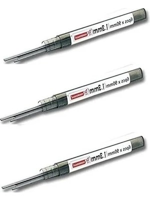 Die Grup 1.3mm Kalınlığında Siyah Kalem Ucu, 2b, 3 Adet Set