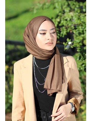 Moda Nokta Tesettür Penye Şal Modeli - Zümrüt