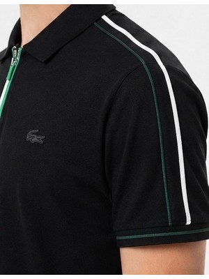 Lacoste Fermuar Yaka Siyah  Regular Fit
