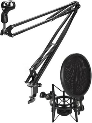 Die Grup Masa Mikrofon Standı + Pop Filtre ve Shock Mount Seti