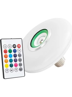 Karahanbey PM-14333 Bluetooth Hoparlörlü Kumandalı 15 Watt Rgb Akıllı LED Ampul