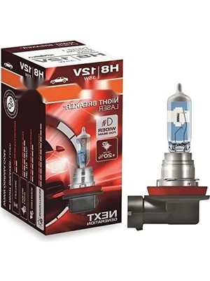 Die Grup 12V H8 35W Beyaz Işık Ampul - Night Breaker Laser %150