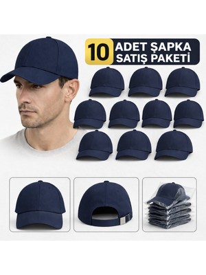 Moda Nokta Basic Şapka - Pembe %100 Pamuk Gabardin Unisex Model 10 Adet